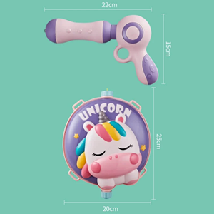 اسباب بازی تفنگ آب پاش مدل کوله پشتی مخزن دار طرح اسب تک شاخ Water Gun Backpack Unicorn_اسباب بازی تفنگ